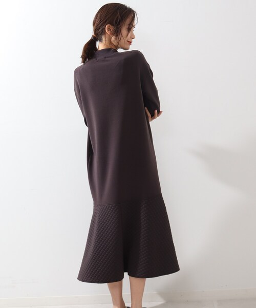 DRESKIP（ドレスキップ）の「◆キルト切り替えマ－メイドワンピース（ワンピース・レディース・ブラック/ダークブラウン/アイボリー・02/03/04）」の10枚目の写真