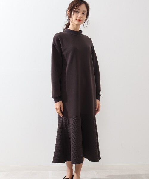 DRESKIP（ドレスキップ）の「◆キルト切り替えマ－メイドワンピース（ワンピース・レディース・ブラック/ダークブラウン/アイボリー・02/03/04）」の7枚目の写真