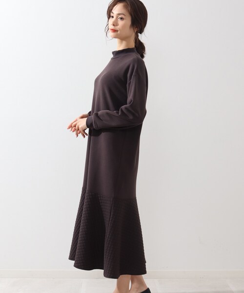 DRESKIP（ドレスキップ）の「◆キルト切り替えマ－メイドワンピース（ワンピース・レディース・ブラック/ダークブラウン/アイボリー・02/03/04）」の11枚目の写真