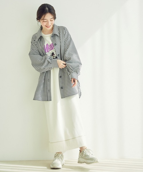 vis-`a-vis(ビサビ)の「【一部店舗限定】ウエストリボン付きボリュームスリーブCPOシャツブルゾン(ブルゾン・レディース・カーキ/ベージュ/ブラック・FREE)」の6枚目の写真