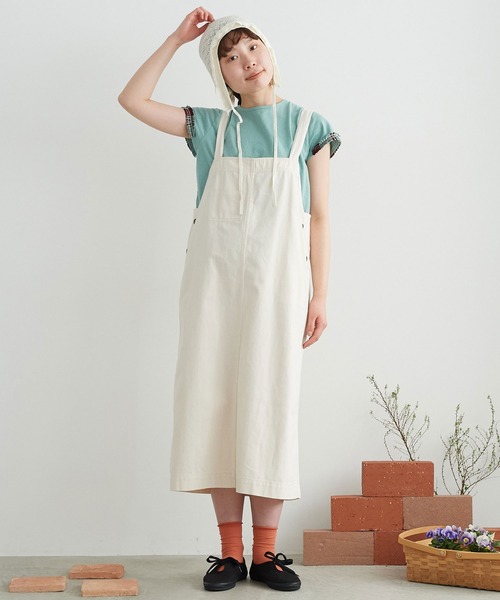 chambre de charme（シャンブルドゥシャーム）の「cdc すかし柄パッチワーク フリル帽（ニットキャップ/ビーニー・レディース・キナリ/パープル/ブラウン・FREE）」の13枚目の写真