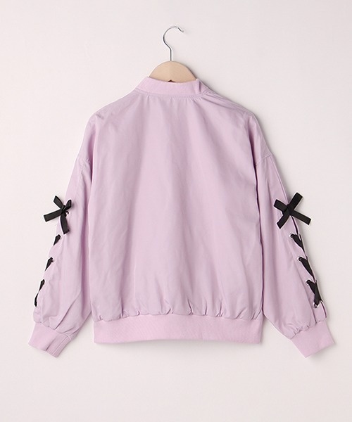 by LOVEiT（バイラビット）の「刺しゅうチラシブルゾン（ブルゾン・キッズ・ピンク/サックスブルー/ラベンダー・130cm/160cm/120cm/140cm/150cm）」の7枚目の写真
