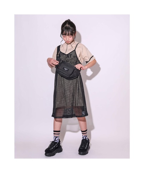 ZIDDY(ジディ)の「ZIDDY/【ニコ☆プチ4・6月号掲載】オックス ウエストポーチ(ボディバッグ/ウエストポーチ・キッズ・パープル/ブラック・ONESIZE)」の10枚目の写真