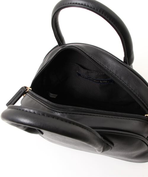 Right-on（ライトオン）の「【HONEYSUCKLE ROSE】ミニボストンバッグ（ショルダーバッグ・レディース・ブラック/オフホワイト/グリーン・フリー）」の6枚目の写真