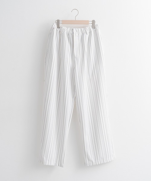 euan.（ユアン）の「euan. マルチストライプ ドライタッチ ワイドストレートイージーパンツ（その他パンツ・メンズ・ホワイト/ブラック・M/L）」の12枚目の写真