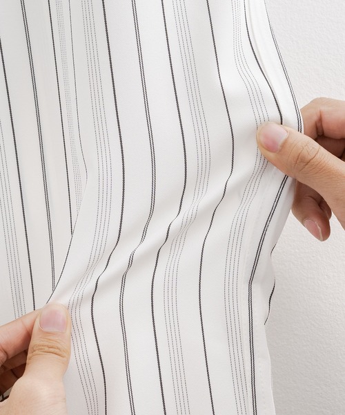 euan.（ユアン）の「euan. マルチストライプ ドライタッチ ワイドストレートイージーパンツ（その他パンツ・メンズ・ホワイト/ブラック・M/L）」の21枚目の写真