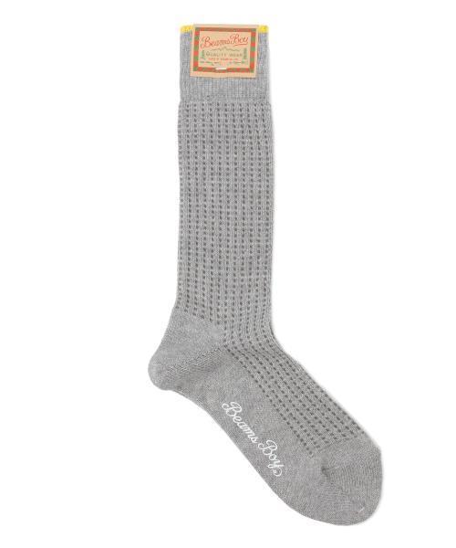 BEAMS BOY（ビームスボーイ）の「BEAMS BOY / サーマル クルー（ソックス/靴下・レディース・ホワイト/グレー/ネイビー/オリーブ・ONE SIZE）」の5枚目の写真