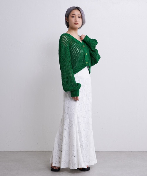 Lui's（ルイス）の「カットレースマーメイドスカート（スカート・レディース・ホワイト/ブラック/ベージュ・FREE）」の17枚目の写真