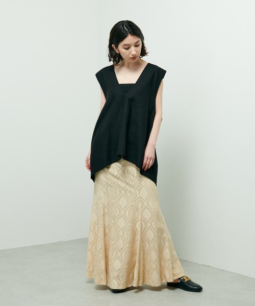 Lui's（ルイス）の「カットレースマーメイドスカート（スカート・レディース・ホワイト/ブラック/ベージュ・FREE）」の16枚目の写真