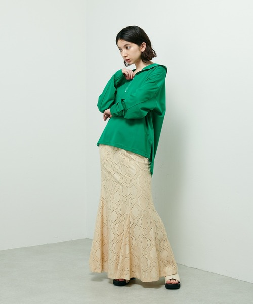 Lui's（ルイス）の「カットレースマーメイドスカート（スカート・レディース・ホワイト/ブラック/ベージュ・FREE）」の15枚目の写真