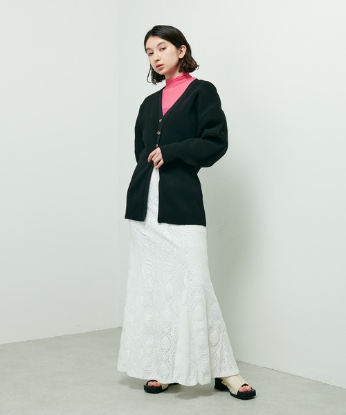 Lui's（ルイス）の「カットレースマーメイドスカート（スカート・レディース・ホワイト/ブラック/ベージュ・FREE）」の20枚目の写真