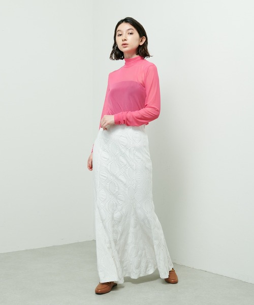 Lui's（ルイス）の「カットレースマーメイドスカート（スカート・レディース・ホワイト/ブラック/ベージュ・FREE）」の19枚目の写真