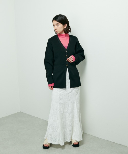 Lui's（ルイス）の「カットレースマーメイドスカート（スカート・レディース・ホワイト/ブラック/ベージュ・FREE）」の7枚目の写真