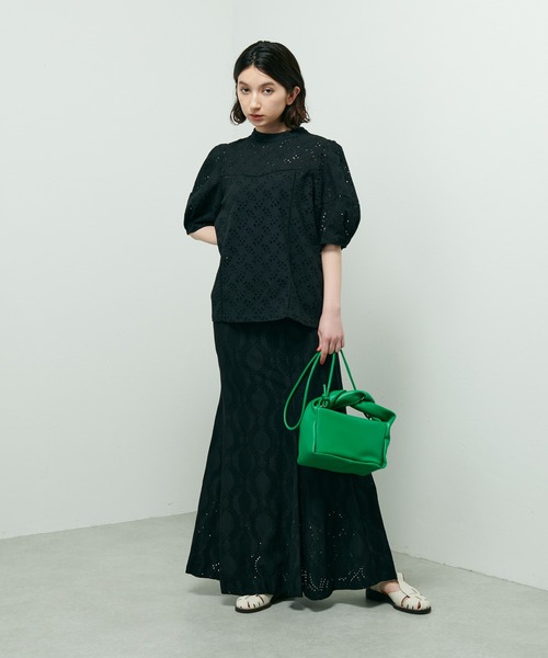 Lui's（ルイス）の「カットレースマーメイドスカート（スカート・レディース・ホワイト/ブラック/ベージュ・FREE）」の10枚目の写真