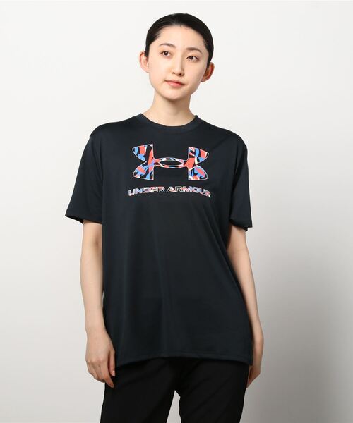 UNDER ARMOUR（アンダーアーマー）の「アンダーアーマー  UA Tech Oversize Big Logo Tee（Tシャツ/カットソー・レディース・ブラック/ホワイト・XL/S/L/M）」の2枚目の写真