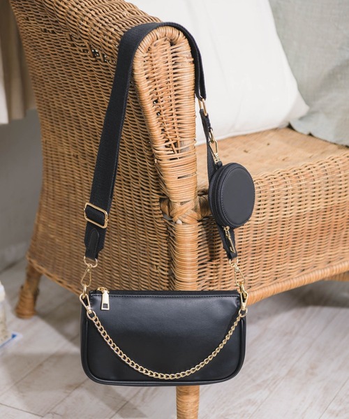 ems excite（エムズエキサイト）の「2WAYワイドショルダーBAG（ショルダーバッグ・レディース・グリーン/ブラック/オフホワイト・FREE）」の3枚目の写真