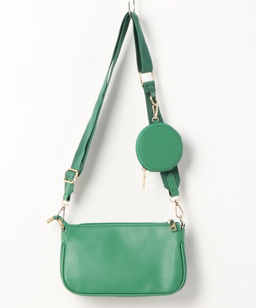 ems excite（エムズエキサイト）の「2WAYワイドショルダーBAG（ショルダーバッグ・レディース・グリーン/ブラック/オフホワイト・FREE）」の14枚目の写真