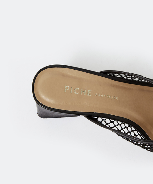 PICHE ABAHOUSE(ピシェ アバハウス)の「メッシュミュールサンダル(サンダル・レディース・ブラック/ブラウン/グリーン系その他/アイボリー・39/36/38/37/35)」の5枚目の写真