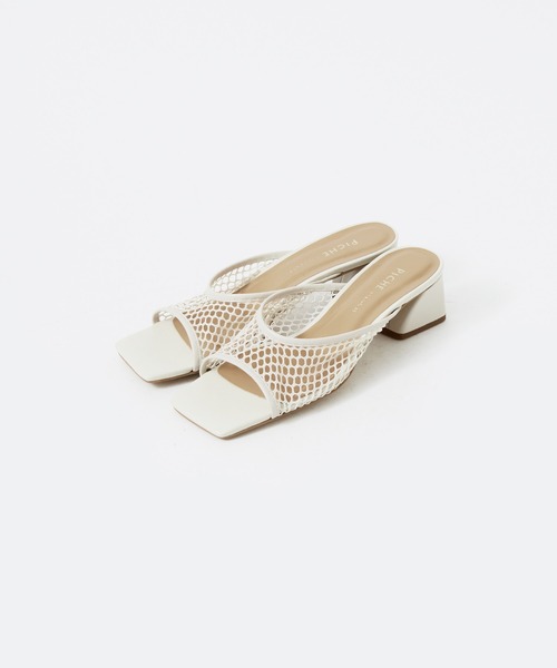 PICHE ABAHOUSE(ピシェ アバハウス)の「メッシュミュールサンダル(サンダル・レディース・ブラック/ブラウン/グリーン系その他/アイボリー・39/36/38/37/35)」の2枚目の写真