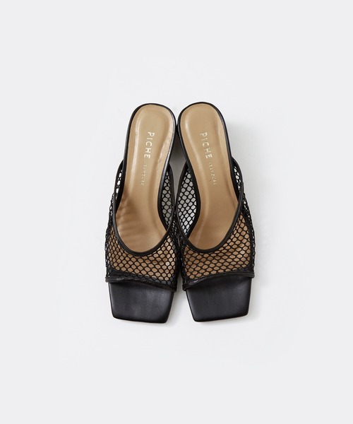 PICHE ABAHOUSE(ピシェ アバハウス)の「メッシュミュールサンダル(サンダル・レディース・ブラック/ブラウン/グリーン系その他/アイボリー・39/36/38/37/35)」の21枚目の写真