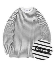 【COVERNAT】STRIPE OVER-FIT LONG SLEEVE / カバーナット ストライプ オーバーフィット ロングスリーブ Tシャツ