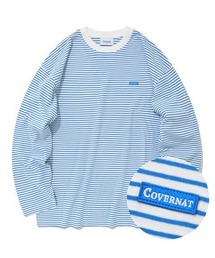 【COVERNAT】STRIPE OVER-FIT LONG SLEEVE / カバーナット ストライプ オーバーフィット ロングスリーブ Tシャツ