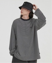 【COVERNAT】STRIPE OVER-FIT LONG SLEEVE / カバーナット ストライプ オーバーフィット ロングスリーブ Tシャツ
