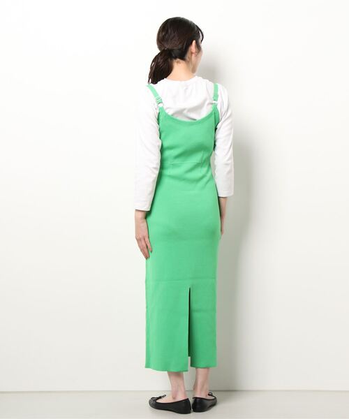 TINA：JOJUN（ティーナジョジュン）の「前後2WAY ニットキャミワンピース TINA：JOJUN（ワンピース・レディース・パープル/ライトグリーン/チャコール・S/M）」の16枚目の写真