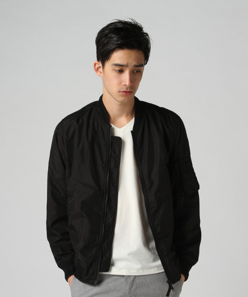 417 EDIFICE（フォーワンセブンエディフィス）の「◇ナイロン インサイドメッシュMA-1 （ブルゾン・メンズ・ホワイト/ブラック/ブルー・SMALL/LARGE/MEDIUM）」の22枚目の写真