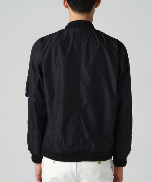 417 EDIFICE（フォーワンセブンエディフィス）の「◇ナイロン インサイドメッシュMA-1 （ブルゾン・メンズ・ホワイト/ブラック/ブルー・SMALL/LARGE/MEDIUM）」の16枚目の写真