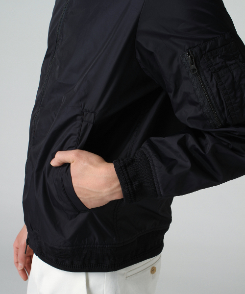 417 EDIFICE（フォーワンセブンエディフィス）の「◇ナイロン インサイドメッシュMA-1 （ブルゾン・メンズ・ホワイト/ブラック/ブルー・SMALL/LARGE/MEDIUM）」の19枚目の写真