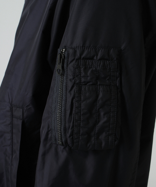 417 EDIFICE（フォーワンセブンエディフィス）の「◇ナイロン インサイドメッシュMA-1 （ブルゾン・メンズ・ホワイト/ブラック/ブルー・SMALL/LARGE/MEDIUM）」の20枚目の写真