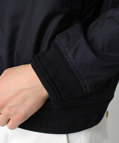 417 EDIFICE（フォーワンセブンエディフィス）の「◇ナイロン インサイドメッシュMA-1 （ブルゾン・メンズ・ホワイト/ブラック/ブルー・SMALL/LARGE/MEDIUM）」の11枚目の写真