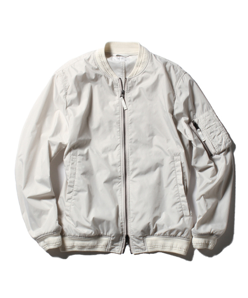 417 EDIFICE（フォーワンセブンエディフィス）の「◇ナイロン インサイドメッシュMA-1 （ブルゾン・メンズ・ホワイト/ブラック/ブルー・SMALL/LARGE/MEDIUM）」の14枚目の写真