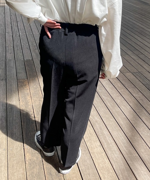 PairPair(ペアペア)の「ジョーゼットカラースラックス(スラックス・レディース・ターコイズブルー/ライム/グリーン/ブラック・フリー)」の7枚目の写真