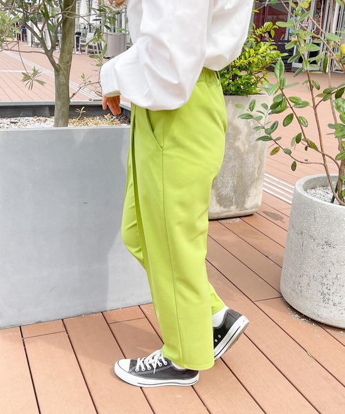 PairPair(ペアペア)の「ジョーゼットカラースラックス(スラックス・レディース・ターコイズブルー/ライム/グリーン/ブラック・フリー)」の9枚目の写真