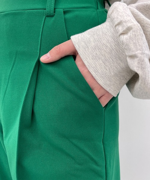 PairPair(ペアペア)の「ジョーゼットカラースラックス(スラックス・レディース・ターコイズブルー/ライム/グリーン/ブラック・フリー)」の13枚目の写真