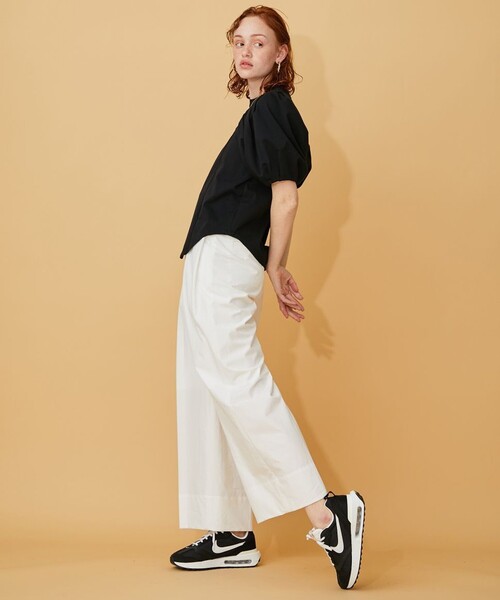 INella（イネラ）の「【INella/イネラ】モダンタックスリーブトップス（Tシャツ/カットソー・レディース・ホワイト/ブラック/ピンク/ラベンダー・FREE）」の19枚目の写真