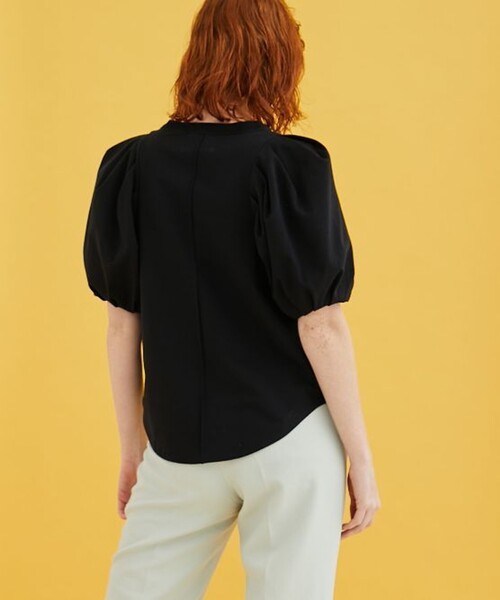 INella（イネラ）の「【INella/イネラ】モダンタックスリーブトップス（Tシャツ/カットソー・レディース・ホワイト/ブラック/ピンク/ラベンダー・FREE）」の11枚目の写真