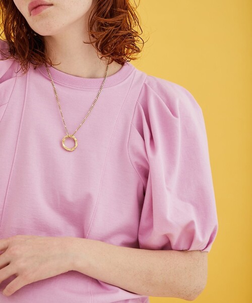 INella（イネラ）の「【INella/イネラ】モダンタックスリーブトップス（Tシャツ/カットソー・レディース・ホワイト/ブラック/ピンク/ラベンダー・FREE）」の21枚目の写真