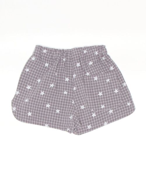 quoti use fith(クゥオティ ユース フィス)の「星プリントチェック ショートパンツ(その他パンツ・キッズ・パープル/ベージュ/グリーン/ホワイト・130/120/110/100/90/80)」の5枚目の写真