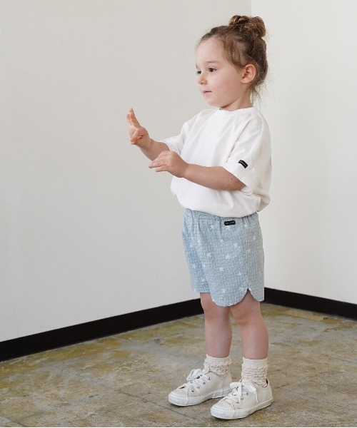 quoti use fith(クゥオティ ユース フィス)の「星プリントチェック ショートパンツ(その他パンツ・キッズ・パープル/ベージュ/グリーン/ホワイト・130/120/110/100/90/80)」の13枚目の写真
