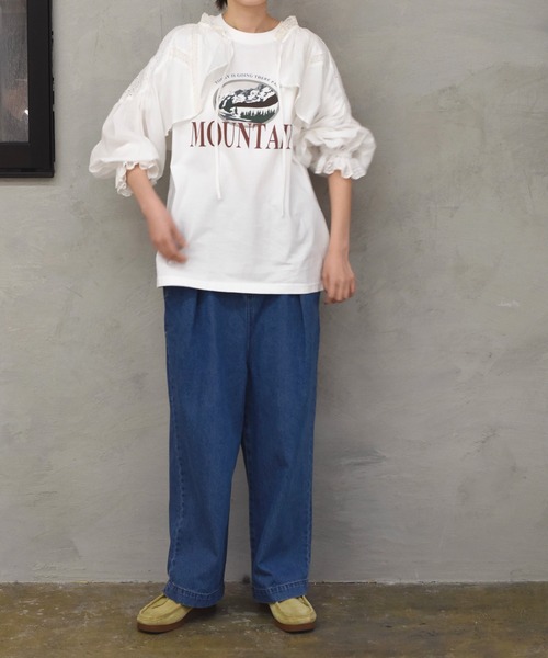 Alley by w closet(アリーバイダブルクローゼット)の「【Alley】スワトーパッチレースボレロ(シャツ/ブラウス・レディース・オフホワイト/ブラック・FREE)」の9枚目の写真