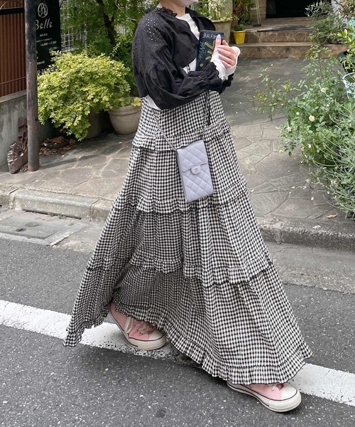 Alley by w closet(アリーバイダブルクローゼット)の「【Alley】スワトーパッチレースボレロ(シャツ/ブラウス・レディース・オフホワイト/ブラック・FREE)」の14枚目の写真