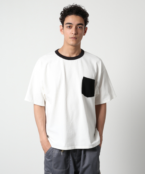 JOURNAL STANDARD(ジャーナルスタンダード)の「【VSシリーズ】クルーネック ポケットTシャツ(Tシャツ/カットソー・メンズ・ホワイト・MEDIUM/LARGE)」の6枚目の写真