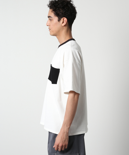 JOURNAL STANDARD(ジャーナルスタンダード)の「【VSシリーズ】クルーネック ポケットTシャツ(Tシャツ/カットソー・メンズ・ホワイト・MEDIUM/LARGE)」の9枚目の写真