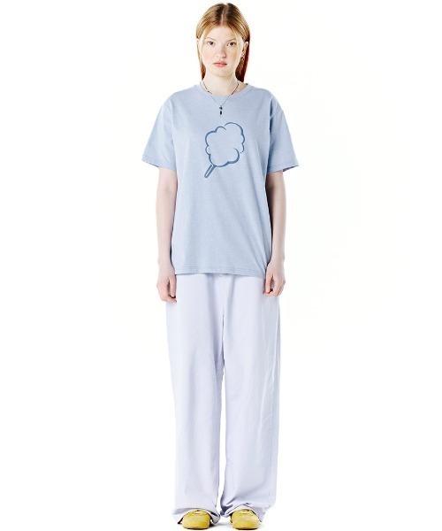 CLOTTY（クロッティ）の「『CLOTTY/クロッティー』OUTLINE CC T-SHIRT/アウトライン ビック綿あめ 半袖Tシャツ カットソー（Tシャツ/カットソー・レディース・イエロー/ブルー/ネイビー/ホワイト・FREE）」の17枚目の写真