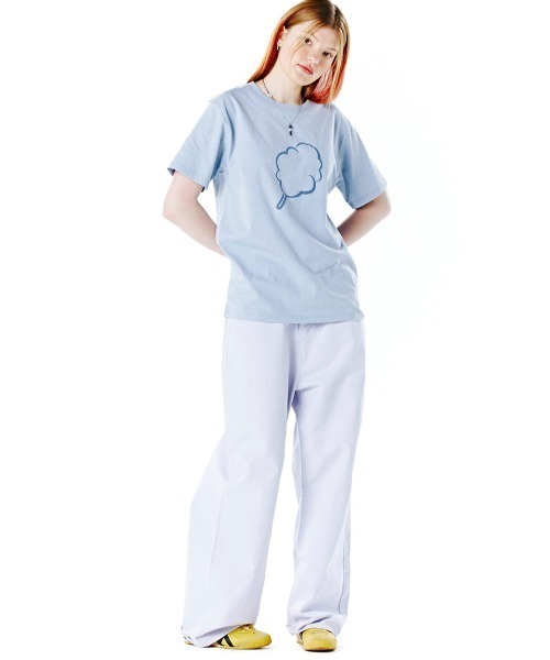 CLOTTY（クロッティ）の「『CLOTTY/クロッティー』OUTLINE CC T-SHIRT/アウトライン ビック綿あめ 半袖Tシャツ カットソー（Tシャツ/カットソー・レディース・イエロー/ブルー/ネイビー/ホワイト・FREE）」の20枚目の写真