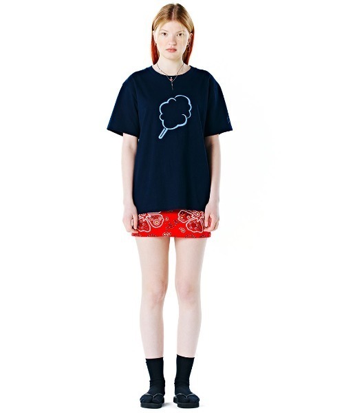 CLOTTY（クロッティ）の「『CLOTTY/クロッティー』OUTLINE CC T-SHIRT/アウトライン ビック綿あめ 半袖Tシャツ カットソー（Tシャツ/カットソー・レディース・イエロー/ブルー/ネイビー/ホワイト・FREE）」の12枚目の写真