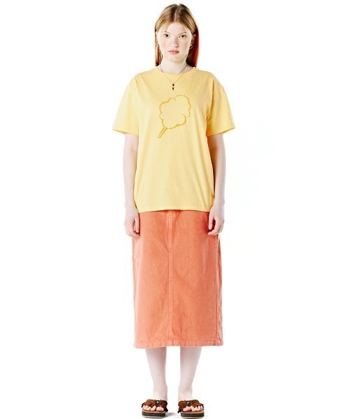 CLOTTY（クロッティ）の「『CLOTTY/クロッティー』OUTLINE CC T-SHIRT/アウトライン ビック綿あめ 半袖Tシャツ カットソー（Tシャツ/カットソー・レディース・イエロー/ブルー/ネイビー/ホワイト・FREE）」の22枚目の写真